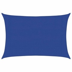 vidaXL Sonnensegel 160 g/m² Rechteckig Blau 3x4 m HDPE