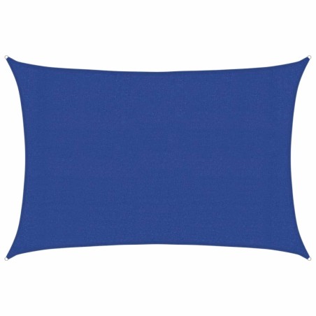 vidaXL Sonnensegel 160 g/m² Rechteckig Blau 3x4 m HDPE