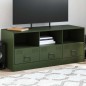 vidaXL TV-Schrank Olivgrün 99x39x44 cm Stahl vidaXL TV-Schrank Olivgrün 99x39x44 cm Stahl