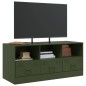 vidaXL TV-Schrank Olivgrün 99x39x44 cm Stahl vidaXL TV-Schrank Olivgrün 99x39x44 cm Stahl