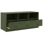 vidaXL TV-Schrank Olivgrün 99x39x44 cm Stahl vidaXL TV-Schrank Olivgrün 99x39x44 cm Stahl