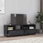 vidaXL TV-Schränke 2 Stk. Schwarz 67x39x44 cm Stahl vidaXL TV-Schränke 2 Stk. Schwarz 67x39x44 cm Stahl