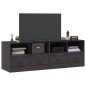 vidaXL TV-Schränke 2 Stk. Schwarz 67x39x44 cm Stahl vidaXL TV-Schränke 2 Stk. Schwarz 67x39x44 cm Stahl