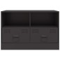 vidaXL TV-Schränke 2 Stk. Schwarz 67x39x44 cm Stahl vidaXL TV-Schränke 2 Stk. Schwarz 67x39x44 cm Stahl