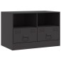 vidaXL TV-Schränke 2 Stk. Schwarz 67x39x44 cm Stahl vidaXL TV-Schränke 2 Stk. Schwarz 67x39x44 cm Stahl