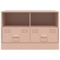 vidaXL TV-Schränke 2 Stk. Rosa 67x39x44 cm Stahl vidaXL TV-Schränke 2 Stk. Rosa 67x39x44 cm Stahl