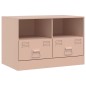 vidaXL TV-Schränke 2 Stk. Rosa 67x39x44 cm Stahl vidaXL TV-Schränke 2 Stk. Rosa 67x39x44 cm Stahl