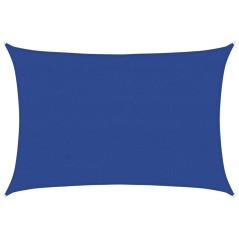 vidaXL Sonnensegel 160 g/m² Rechteckig Blau 4x6 m HDPE