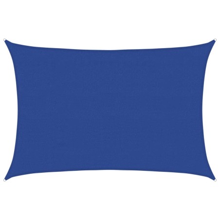 vidaXL Sonnensegel 160 g/m² Rechteckig Blau 4x6 m HDPE