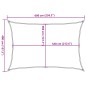 vidaXL Sonnensegel 160 g/m² Rechteckig Blau 4x6 m HDPE vidaXL Sonnensegel 160 g/m² Rechteckig Blau 4x6 m HDPE