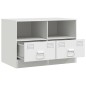 vidaXL TV-Schrank Weiß 67x39x44 cm Stahl vidaXL TV-Schrank Weiß 67x39x44 cm Stahl