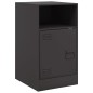 vidaXL Nachttisch Schwarz 34,5x39x62 cm Stahl vidaXL Nachttisch Schwarz 34,5x39x62 cm Stahl
