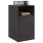 vidaXL Nachttisch Schwarz 34,5x39x62 cm Stahl vidaXL Nachttisch Schwarz 34,5x39x62 cm Stahl