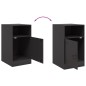 vidaXL Nachttisch Schwarz 34,5x39x62 cm Stahl vidaXL Nachttisch Schwarz 34,5x39x62 cm Stahl