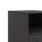 vidaXL Nachttisch Schwarz 34,5x39x62 cm Stahl vidaXL Nachttisch Schwarz 34,5x39x62 cm Stahl