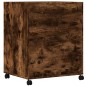 vidaXL Druckerständer mit Rollen Räuchereiche 60x48x74 cm vidaXL Druckerständer mit Rollen Räuchereiche 60x48x74 cm