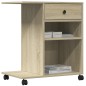 vidaXL Druckerständer mit Rollen Sonoma-Eiche 60x40x68,5 cm vidaXL Druckerständer mit Rollen Sonoma-Eiche 60x40x68,5 cm
