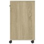 vidaXL Druckerständer mit Rollen Sonoma-Eiche 60x40x68,5 cm vidaXL Druckerständer mit Rollen Sonoma-Eiche 60x40x68,5 cm