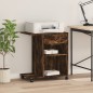 vidaXL Druckerständer mit Rollen Räuchereiche 60x40x68,5 cm vidaXL Druckerständer mit Rollen Räuchereiche 60x40x68,5 cm