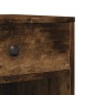 vidaXL Druckerständer mit Rollen Räuchereiche 60x40x68,5 cm vidaXL Druckerständer mit Rollen Räuchereiche 60x40x68,5 cm