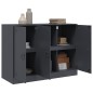 vidaXL Sideboard Anthrazit 99x39x73 cm Stahl vidaXL Sideboard Anthrazit 99x39x73 cm Stahl