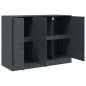 vidaXL Sideboard Anthrazit 99x39x73 cm Stahl vidaXL Sideboard Anthrazit 99x39x73 cm Stahl