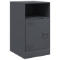 vidaXL Nachttische 2 Stk. Anthrazit 34,5x39x62 cm Stahl vidaXL Nachttische 2 Stk. Anthrazit 34,5x39x62 cm Stahl