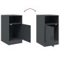 vidaXL Nachttische 2 Stk. Anthrazit 34,5x39x62 cm Stahl vidaXL Nachttische 2 Stk. Anthrazit 34,5x39x62 cm Stahl