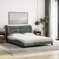 vidaXL Bett mit Matratze Dunkelgrau 160x200 cm Stoff vidaXL Bett mit Matratze Dunkelgrau 160x200 cm Stoff