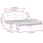vidaXL Bett mit Matratze Dunkelgrau 160x200 cm Stoff vidaXL Bett mit Matratze Dunkelgrau 160x200 cm Stoff