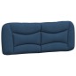 vidaXL Bett mit Matratze Blau 180x200 cm Stoff