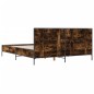 vidaXL Bettgestell Räuchereiche 140x200 cm Holzwerkstoff und Metall vidaXL Bettgestell Räuchereiche 140x200 cm Holzwerkstoff und Metall