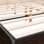 vidaXL Bettgestell Braun Eichen-Optik 150x200 cm Holzwerkstoff Metall vidaXL Bettgestell Braun Eichen-Optik 150x200 cm Holzwerkstoff Metall