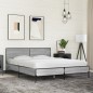 vidaXL Bettgestell Grau Sonoma 160x200 cm Holzwerkstoff und Metall vidaXL Bettgestell Grau Sonoma 160x200 cm Holzwerkstoff und Metall