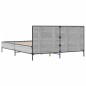 vidaXL Bettgestell Grau Sonoma 160x200 cm Holzwerkstoff und Metall vidaXL Bettgestell Grau Sonoma 160x200 cm Holzwerkstoff und Metall