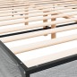 vidaXL Bettgestell Grau Sonoma 160x200 cm Holzwerkstoff und Metall vidaXL Bettgestell Grau Sonoma 160x200 cm Holzwerkstoff und Metall