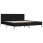 vidaXL Bettgestell Schwarz 180x200 cm Holzwerkstoff und Metall vidaXL Bettgestell Schwarz 180x200 cm Holzwerkstoff und Metall