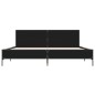 vidaXL Bettgestell Schwarz 180x200 cm Holzwerkstoff und Metall vidaXL Bettgestell Schwarz 180x200 cm Holzwerkstoff und Metall
