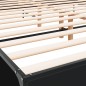 vidaXL Bettgestell Schwarz 180x200 cm Holzwerkstoff und Metall vidaXL Bettgestell Schwarz 180x200 cm Holzwerkstoff und Metall