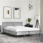 vidaXL Bettgestell Grau Sonoma 120x190 cm Holzwerkstoff und Metall vidaXL Bettgestell Grau Sonoma 120x190 cm Holzwerkstoff und Metall