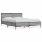 vidaXL Bettgestell Grau Sonoma 120x190 cm Holzwerkstoff und Metall vidaXL Bettgestell Grau Sonoma 120x190 cm Holzwerkstoff und Metall