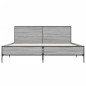 vidaXL Bettgestell Grau Sonoma 120x190 cm Holzwerkstoff und Metall vidaXL Bettgestell Grau Sonoma 120x190 cm Holzwerkstoff und Metall