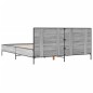 vidaXL Bettgestell Grau Sonoma 120x190 cm Holzwerkstoff und Metall vidaXL Bettgestell Grau Sonoma 120x190 cm Holzwerkstoff und Metall