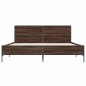 vidaXL Bettgestell Braun Eichen-Optik 135x190 cm Holzwerkstoff Metall vidaXL Bettgestell Braun Eichen-Optik 135x190 cm Holzwerkstoff Metall