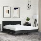 vidaXL Bettgestell Schwarz 135x190 cm Holzwerkstoff und Metall vidaXL Bettgestell Schwarz 135x190 cm Holzwerkstoff und Metall