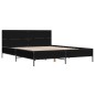 vidaXL Bettgestell Schwarz 135x190 cm Holzwerkstoff und Metall vidaXL Bettgestell Schwarz 135x190 cm Holzwerkstoff und Metall