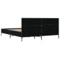 vidaXL Bettgestell Schwarz 135x190 cm Holzwerkstoff und Metall vidaXL Bettgestell Schwarz 135x190 cm Holzwerkstoff und Metall