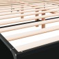 vidaXL Bettgestell Schwarz 135x190 cm Holzwerkstoff und Metall vidaXL Bettgestell Schwarz 135x190 cm Holzwerkstoff und Metall