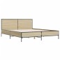 vidaXL Bettgestell Sonoma-Eiche 140x190 cm Holzwerkstoff und Metall vidaXL Bettgestell Sonoma-Eiche 140x190 cm Holzwerkstoff und Metall