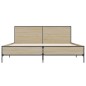 vidaXL Bettgestell Sonoma-Eiche 140x190 cm Holzwerkstoff und Metall vidaXL Bettgestell Sonoma-Eiche 140x190 cm Holzwerkstoff und Metall